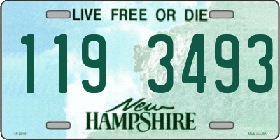 NH license plate 1193493