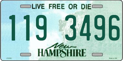 NH license plate 1193496