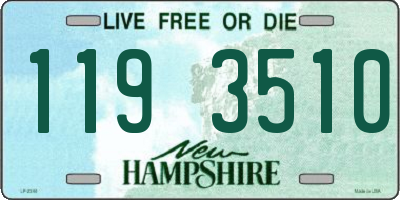 NH license plate 1193510