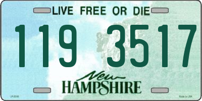 NH license plate 1193517