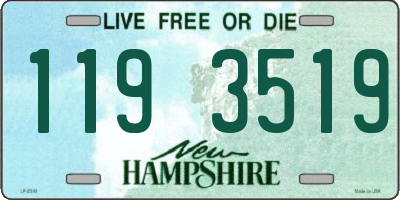 NH license plate 1193519