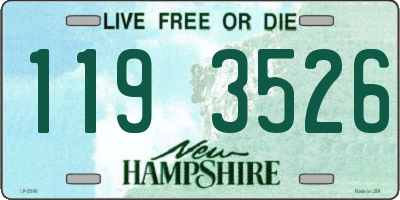 NH license plate 1193526