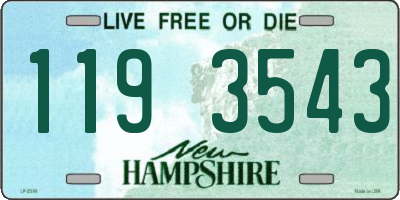 NH license plate 1193543