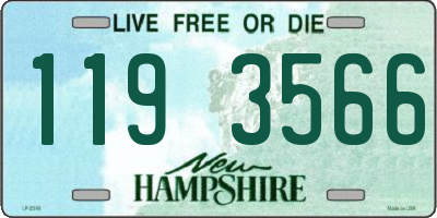 NH license plate 1193566