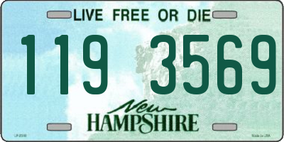NH license plate 1193569