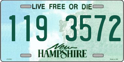 NH license plate 1193572