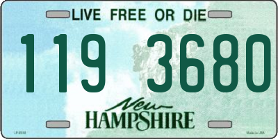 NH license plate 1193680
