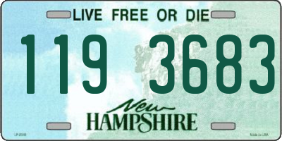 NH license plate 1193683