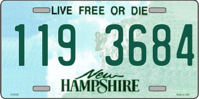 NH license plate 1193684
