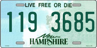 NH license plate 1193685