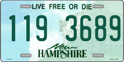 NH license plate 1193689