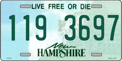 NH license plate 1193697