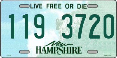 NH license plate 1193720