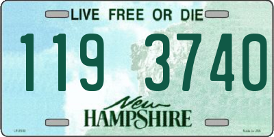 NH license plate 1193740