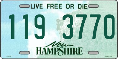 NH license plate 1193770