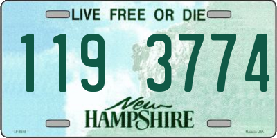 NH license plate 1193774