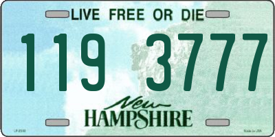 NH license plate 1193777