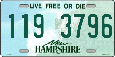 NH license plate 1193796