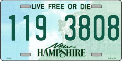 NH license plate 1193808