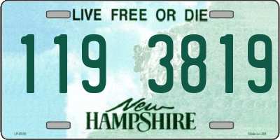 NH license plate 1193819