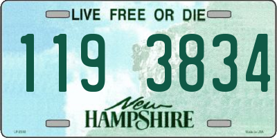 NH license plate 1193834