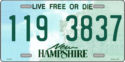NH license plate 1193837