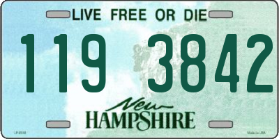 NH license plate 1193842