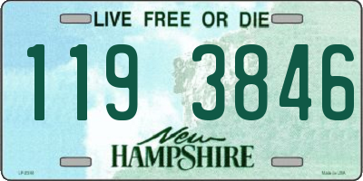 NH license plate 1193846