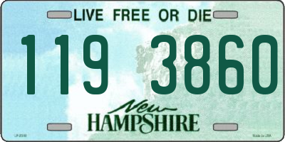 NH license plate 1193860