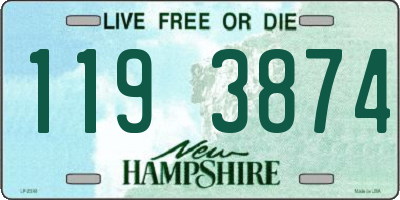 NH license plate 1193874