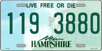 NH license plate 1193880