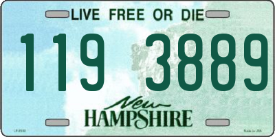 NH license plate 1193889