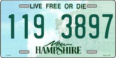 NH license plate 1193897