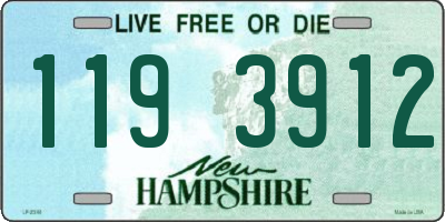 NH license plate 1193912