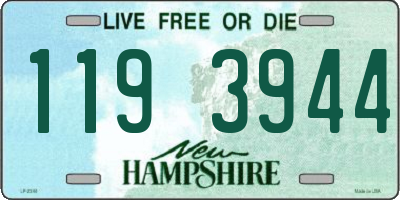 NH license plate 1193944