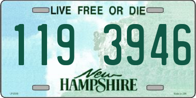 NH license plate 1193946