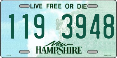 NH license plate 1193948