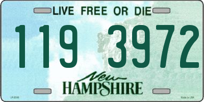 NH license plate 1193972