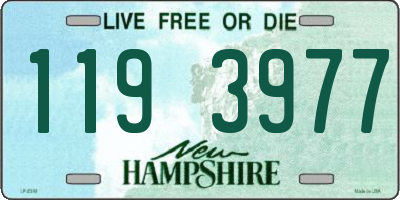 NH license plate 1193977