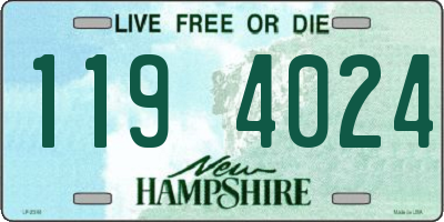 NH license plate 1194024