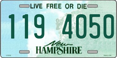 NH license plate 1194050