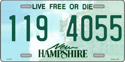NH license plate 1194055