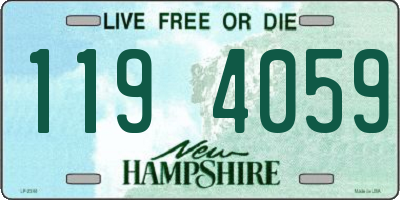 NH license plate 1194059