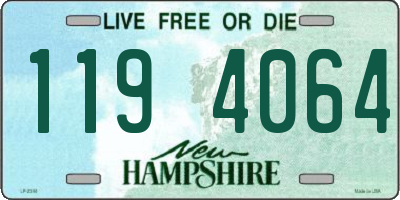 NH license plate 1194064