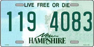NH license plate 1194083