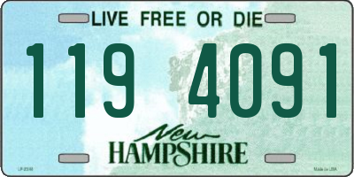 NH license plate 1194091