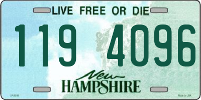 NH license plate 1194096