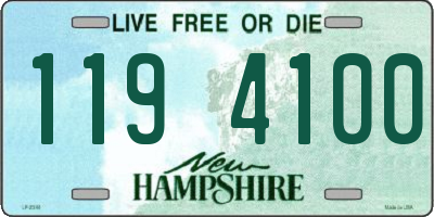 NH license plate 1194100