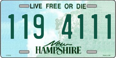 NH license plate 1194111