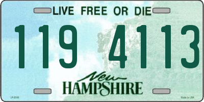 NH license plate 1194113